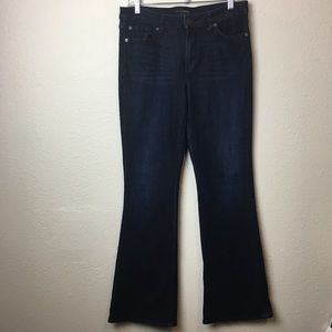 Banana Republic Factory Wide Leg Dark Wash Jean